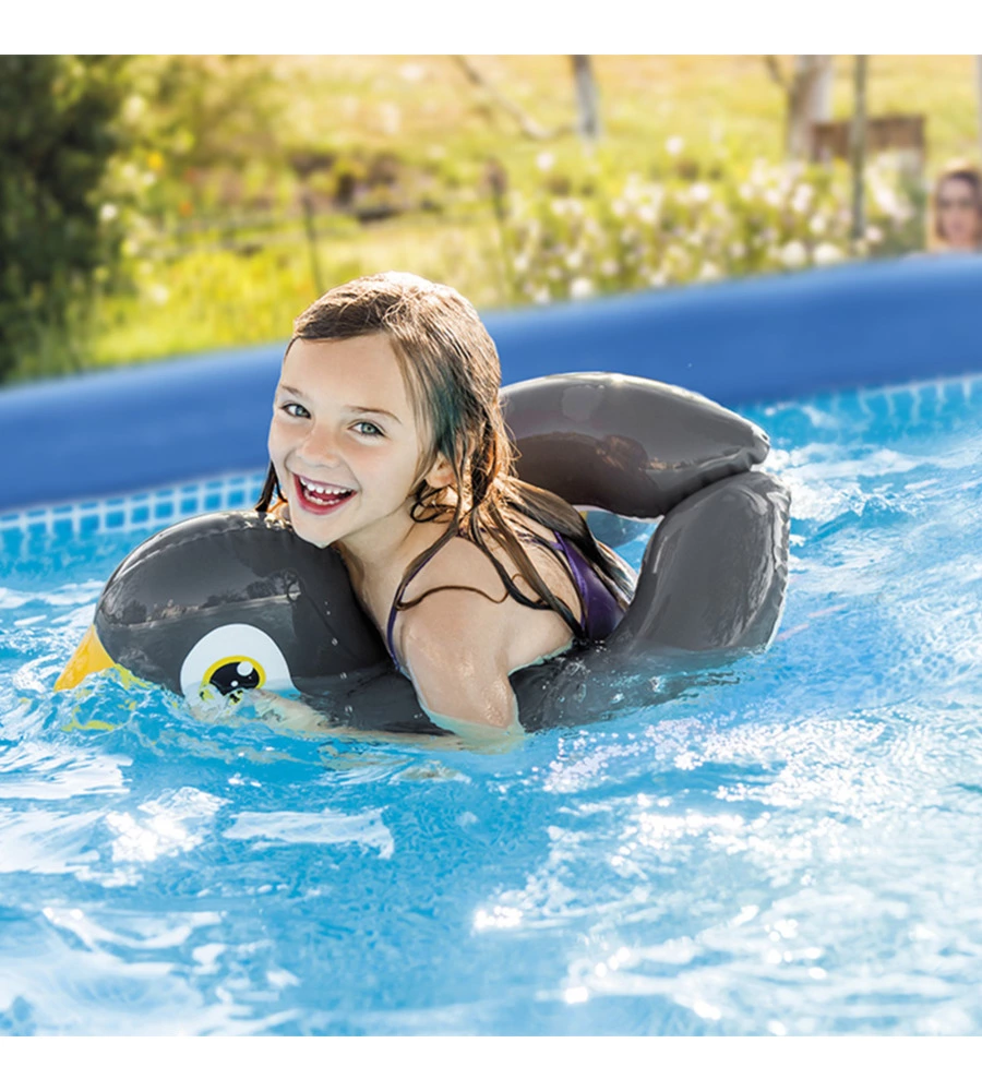 PISCINA FUORI TERRA CON STRUTTURA RETTANGOLARE INTEX "RETCANGULAR FRAME" C/POMPA FILTRO BLU 450X220X84 CM I.2 - COD. 28274NP